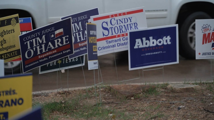 A diverse group of friends discussing midterm elections over coffee in Carrollton.