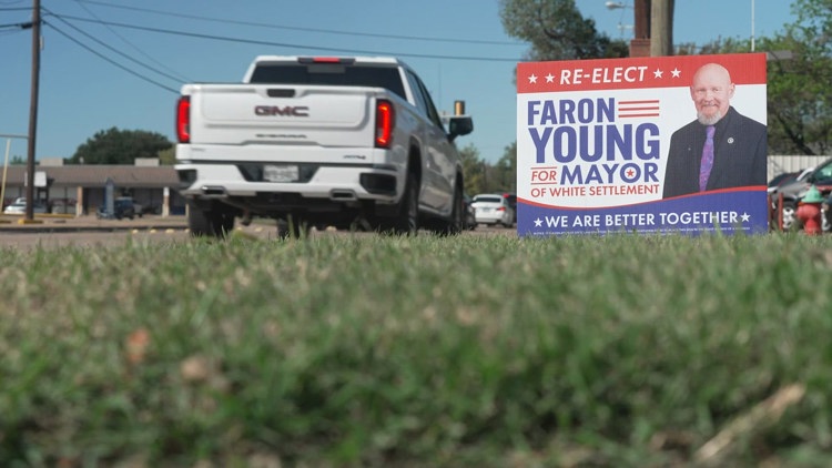 'Why would you do this?': White Settlement mayor reacts after councilman's wife cited for stealing campaign sign — WFAA (Dallas-Fort Worth), Carrollton Government news